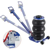 Vevor Pneumatische Autokrik 3 ton, Blauw Drievoudige Zak Luchtkrik 140-450 mm Hefhoogte Zak Luchtkrik voor Auto's, SUV's, Vrachtwagens Blauw