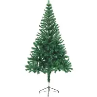 The Living Store Kunstkerstboom met standaard 380 takken 150 cm - Kunstkerstboom - Pvc Kerstboom - Kerstdecoratie - Kerstboom Kopen - Decoratieve Kerstboom