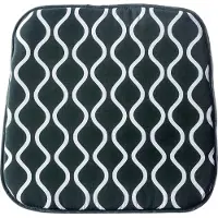 Kadax Zitkussen, 40 x 40 x 2 cm, tuinstoelkussens van 52% katoen, zachte kussens voor tuinstoel, zitkussen, tuinmeubelkussens (groen)
