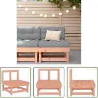 The Living Store Middenbank - Tuinbank - Tuinmiddenbank massief douglashout - Hout - Douglas - Outdoor Furniture