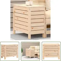 The Living Store Voetenbank - Tuin Bank - Tuinvoetenbank 62x31,5x52 cm massief grenenhout - Houten Bank - Grenenhout Bank - Lounge Set
