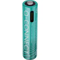 Q-CONNECT USB-C herlaadbare batterijen AAA, blister van 4 stuks