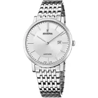 Festina Kwartshorloge Swiss Made, F20018/1 Polshorloge, herenhorloge, dameshorloge, roestvrijstalen band, saffierglas