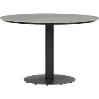 Ebuy24 Hector tuintafel Ø110 cm grijs.