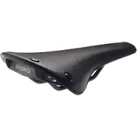 Brooks Cambium C15, Zadel, Racefietsen, Zwart, Effen, Rubber, Aluminium