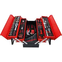 BGS-technic Metalen gereedschapskoffer inclusief gereedschappenassortiment 86 delig