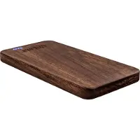 InLine houtplaat, USB powerbank 5.000mAh, met LED-display, echt hout, walnoot