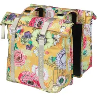Basil Bloom Field Dubbele Fietstas 35L Honinggeel || Maat: 35