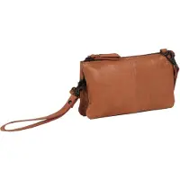 Mustang Leren Schoudertas Matera Shoulderbag Cognac Bruine