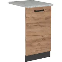 Vicco R-Line Vaatwasserfrontpaneel – 45 cm, WB Marmer Krachtige eik goud