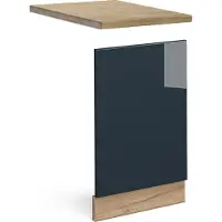 Vicco Fame-Line Keukenkasten – 45 cm, WB Eik Donkerblauw hoogglans