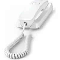 Gigaset DESK 200, Analoog telefoon, draadloos handset met kabelverbinding, 10 contacten, wit