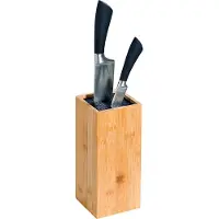 Kesper Messenblok, standaard voor bamboe keukenmessen, keukenaccessoires