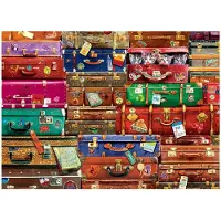 Eurographics Puzzel, 1000 stukjes, afbeelding: reiskoffers. Artikelnummer: 6000-5468
