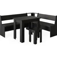 Vicco Roman Hoekbankgroep – 180 x 150 cm met tafel Zwart