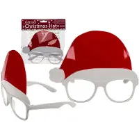 BigBuy Kerstman Hoed met Glassen Christmas Planet