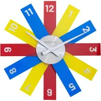 Nextime Plexi – Design Wandklok – 40 cm – Acryl – Multicolor – Stil