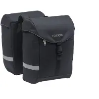 New Looxs Cameo Sports Fietstas Dubbel - 28 liter - Zwart - Bevestiging met Riempjes - Geschikt voor Electrische Fietsen