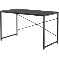 En.casa Bureau Nice 120x60x72 cm spaanplaat en metaal zwart