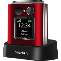 Bea fon Vouw 10 LTE rood (2.20", 16000 MB, 0.30 Mpx, 4G), Sleutel mobiele telefoon, Rood
