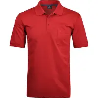 Ragman Softknit Regular Fit Polo shirt Korte mouw aardbei