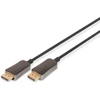 Digitus AK-340107-150-S DisplayPort-kabel DisplayPort / Glasvezel Aansluitkabel DisplayPort-stekker, DisplayPort-stekker 15.00 m Zwart 8K UHD