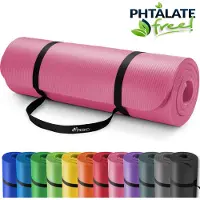 Tresko Yoga mat roze, 190x100x1,5 cm, fitnessmat, pilates, aerobics