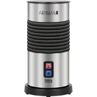 Teesa TSA4003 - Elektrische melkopschuimer AROMA F30, 650 Watt, roestvrijstaal/zwart
