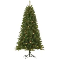 Grundig Kunstkerstboom met Verlichting - Kerstboom 185 CM - Kunstboom met LED