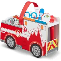 Melissa & Doug Paw Patrol Marshall's Wooden Rescue Caddy - marshall - houten voertuig - paw patrol - speelgoedvoertuig
