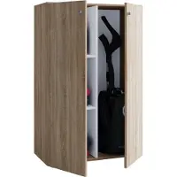 VCM Lona Mini Universele kast , schoonmaakkast 2 deuren Sonoma eiken decor.