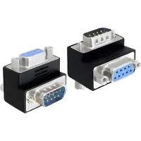 DeLOCK Seriële RS232 haakse adapter 9-pin SUB-D (m) - 9-pin SUB-D (v) - versie 1