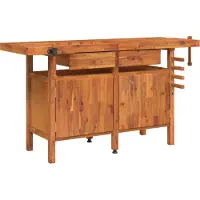 Syfax Werkbank met lades en bankschroeven 162x62x83 cm acaciahout