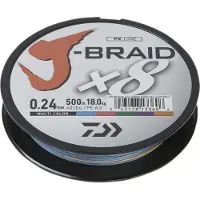 Daiwa Angelschnur J-Braid (multi-color) Ø mm: 0,10; Tr.-Kr. kg: 6,0; Länge m: 300