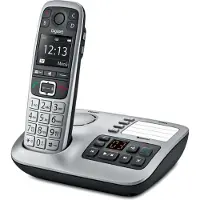 Gigaset E560A, DECT-telefoon, Draadloze headset, Luidsprekerfunctie, 200 contacten, Identificatie van de beller, Zwart, Zilver