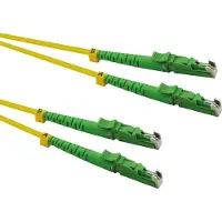 Roline glasvezelkabel duplex 9/125µm OS2, LSH/LSH, APC gepolijst, LSOH, geel, 7,5 m