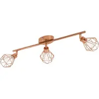 Eglo LED-plafondlamp Zapata, koper, Woon-/ Eetkamer, metaal, Jong wonen, LED plafondlamp