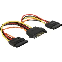 DeLOCK SATA kabel - 15-Polig SATA male naar 15-Polig SATA female