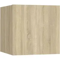 Syfax Tv-wandmeubel 30,5x30x30 cm sonoma eikenkleurig