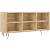 vidaXL Tv-meubel 103,5x30x50 cm bewerkt hout sonoma eikenkleurig