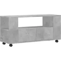 vidaXL Tv-meubel 102x34,5x43 cm bewerkt hout betongrijs