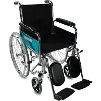 Mobiclinic Partenón - Rolstoel Opvouwbaar - Beenverhoger - Zitting 44 cm - Premium - Zelfrijdend - Orthopedisch - Verstelbare voetensteun - Armleuningen - Stevig