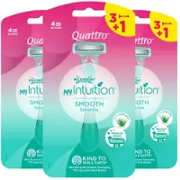 Wilkinson 3x Wegwerpscheermesjes Quattro For Woman 4 stuks