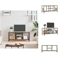 vidaXL Industriële TV-kast - 100 x 35 x 45 cm - Sonoma eiken - Kast