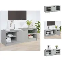 vidaXL TV-kast - Betongrijs - 102 x 35.5 x 36.5 cm - Klassiek design - Kast