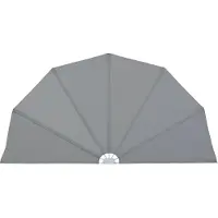 Syfax Opvouwbare terraswand, grijs, 160 cm