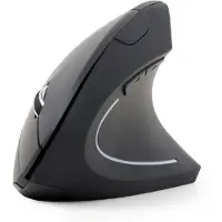 Gembird optische muis draadloos zwart ergonomisch voor rechtshandig gebruik