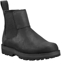 Timberland Kids Courma Chelsea leren laarzen (22), Leer, Zwart, Plat, Ritssluiting, Klittenband, Casual, kinder TB0A28P10011