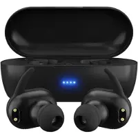Maxell MINI DUO Wireless in-ear headphones with charging case Black