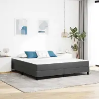 Prolenta Maison Exclusive - Bedmatras met matraskussen, grijs, 180 x 200 cm, stof